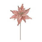 Flor De Natal Artificial Pick Rosa 19cm | Formosinha